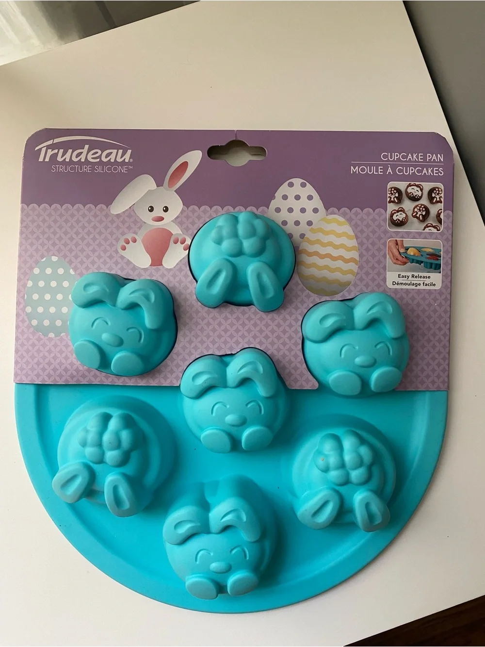 TRUDEAU bunnies mould cupcake pan silicone mould New